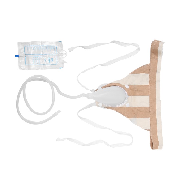 Women Female Silicone Urine Collector Urine Collection Drainage Bag Wearable