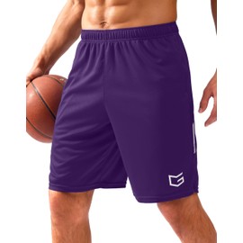 G Gradual - Pantalones cortos de gimnasio para hombre, 5 pulgadas, 7 pulgadas, 10 pulgadas, con bolsillos con cierre, pantalones cortos de baloncesto y malla atlética, de secado rápido, para