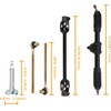 Trkimal 300mm Steering Wheel Tie Rod Rack Adjustable Shaft Tie