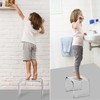 Acrylic Non-Slip Step Stool, 12.6 Inches Acrylic Small Step Stool,