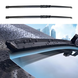 HEVLE Windshield Wiper Blades, Car Wiper Blade, Premium All-Season Windshield Wiper Blades, Wiper Blades Easy Install & Durable Stable Quiet Universal Car Accessories for Most Car (24IN+19IN)