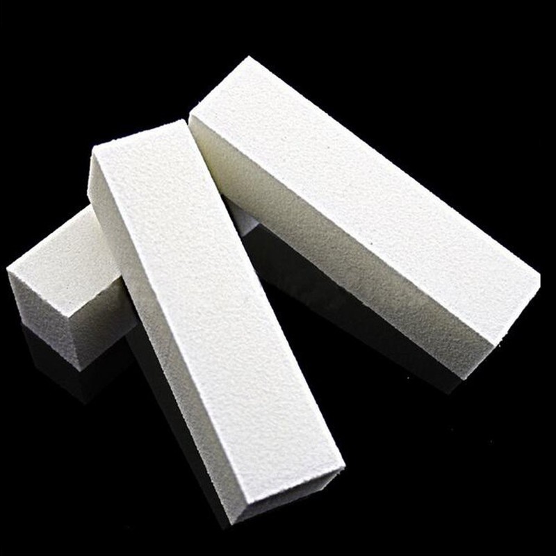 Haobase 5Pcs Nail Buffer Block , White Buffer Sanding Block,120