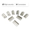 AOCEAN 24 PCS Angled Drawer Lock Strike Plate L-Shaped Cabinet