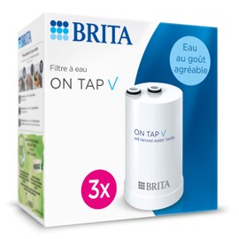 BRITA 3 x Water Filters On Tap V (= 4 Month Filter) - For Filtered Water with Pleasant Taste Instantly Directly From Your Kitchen Tap.