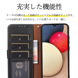 WANWO AQUOS sense 4/ Sense 5G Case, Notebook-type, Quos Sense 4/ Sense 5G Cover, Wallet Type, with Strap, RFID Blocking, High-grade PU Leather, Magnetic Closure, Card Storage, Horizontal Stand