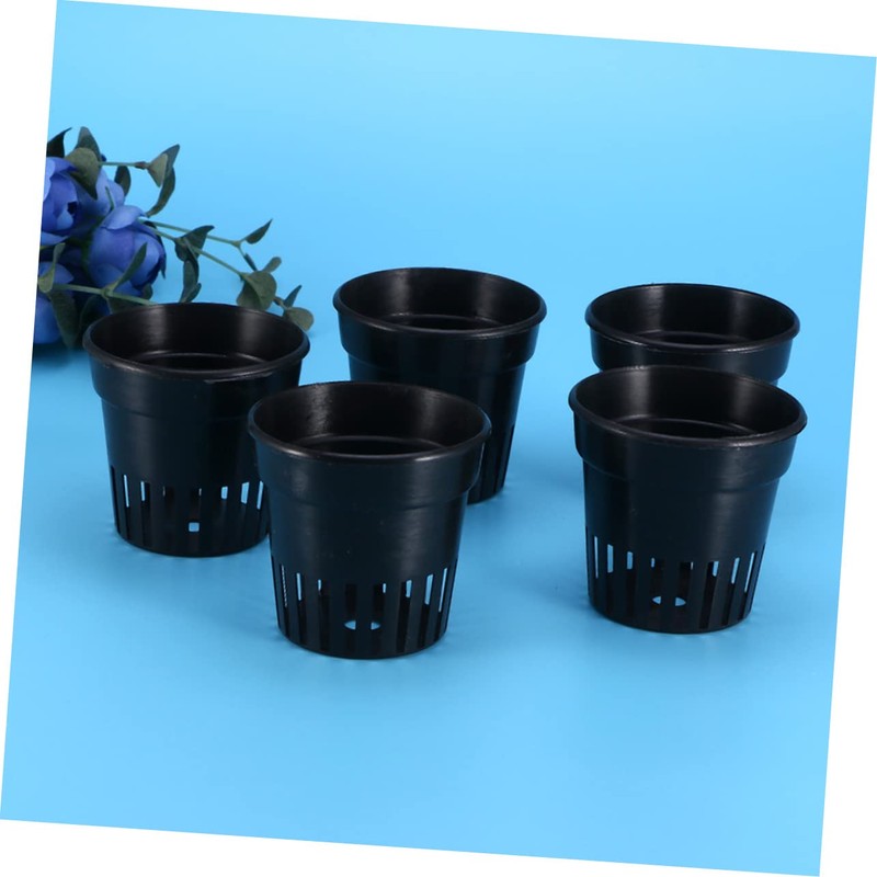 BESPORTBLE 15Pcs Slotted Plastic Net Cups for Hydroponics for Growing