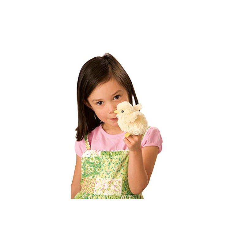 Folkmanis Mini Chick Finger Puppet, Yellow