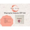 Macrame Kit for beginners, leaf wall hanging craft kit Macrame
