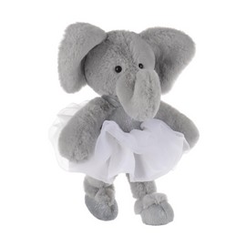 Apricot Lamb Ballet Elephant Stuffed Animals for Kids, Soft Cute Plush Toys for Baby Girl and Boy, Fluffy Ballet Elephant 7.9 Inches