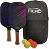 Set of 2 Pickleball Paddles with 4 Balls and Carrying