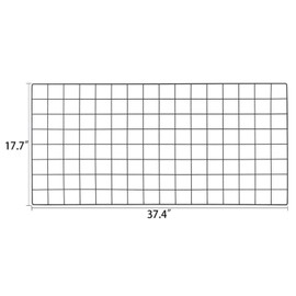 Yamfurga Multifunction Electroplated Iron Picture Frames and Holder, Mesh Grid Panel, Wall Photo Display and Organizer for College Dorm Living Room, Pack of 1 Pcs, Size: 17.7" x 37.4",Black