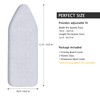SheeChung Ironing Board Cover and Pad 18x54,Extra Thick Cotton Cover,Scorch