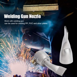 Heat Gun Nozzle 40Mm Heat Gun Nozzle Flat Welding Nozzle 2Pcs Stainless Steel Flat Nozzle 20Mm Small 40Mm Large Tip for Welder Tool, Suitable for Plastic Welding Machine Hot Air Gun