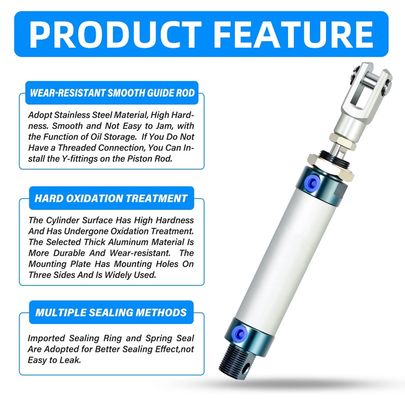 ERGAOBOY Pneumatic Mini Air Cylinder with 32 mm Bore and