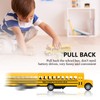 Operitacx 2 Piece School Bus Toy Cast Pull Back Cars