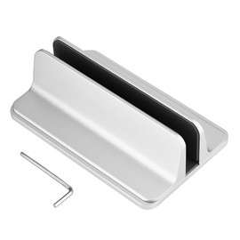 Adjustable Aluminum Vertical Laptop Stand NoteBooks Holder Space saving Bracket