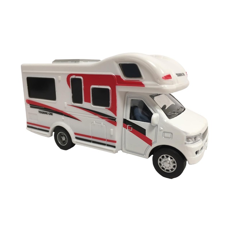 Camper Toy for Children, Camper with Reverse Train, Motorhome Die