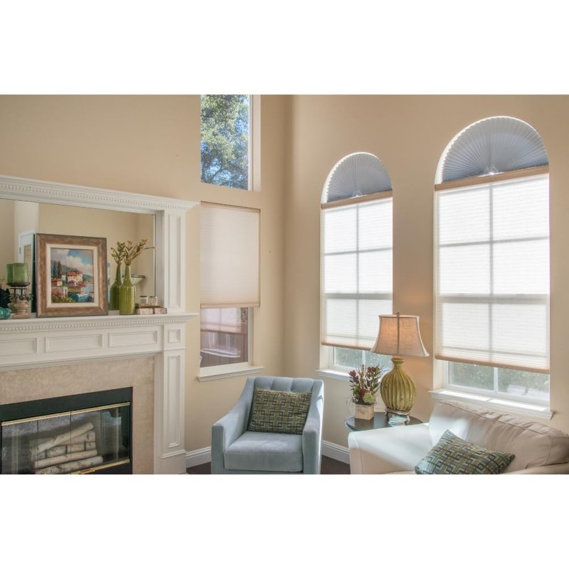 Redi Shade No Tools Original Arch Light Blocking Pleated Fabric