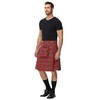 Men's Kilt Tartan Scottish Traditional Highland Wedding Kilt Outfit Red