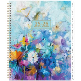 2025-2026 Monthly Planner/Calendar - 2 Year Monthly Planner 2025-2026, 9" x 11", Jan 2025 - Dec 2026, Calendar 2025-2026, Holidays, Monthly Tabs, Inner Pocket, Note Pages