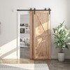 SMARTSTANDARD 5 Feet Bypass Sliding Barn Door Hardware Kit -
