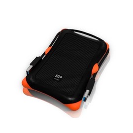 Silicon Power 2 TB External Portable Hard Drive Rugged Armor A30 Shockproof 2.5-Inch USB 3.0 , Military Grade MIL-STD-810G, Black