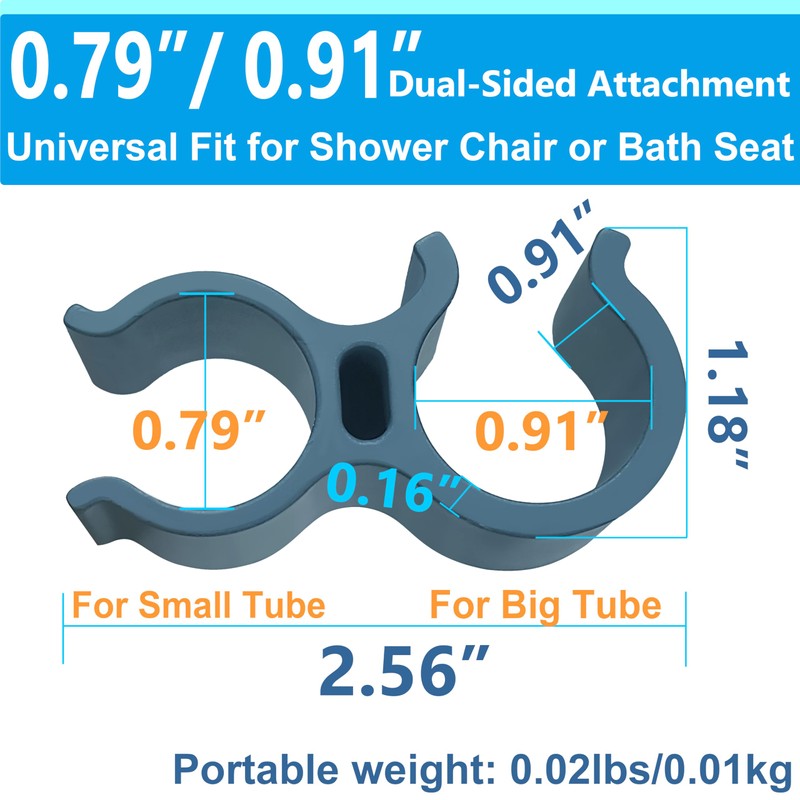 Aliseniors 2 Pack Shower Head Holder Attachment for Shower Chair,