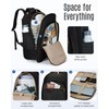 LIGHT FLIGHT Rolling Travel Backpack, Water-Resistant Travel Laptop Backpacks with