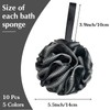 10 Pack Bath Sponge Shower Loofahs 40g,Mesh Pouf Bath Scrunchies