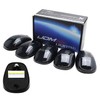 iJDMTOY 5pcs Smoked Lens Cab Roof Marker Lamps w/Amber Yellow
