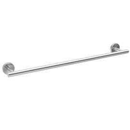 Brushed Nickel Towel Bar, 24 Inch Towel Rack for Bathroom Wall-Mounted, SUS304 Stainless Steel, Total Length 26 Inch