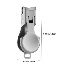 Gatuida Mini Portable Stainless Steel Nail Clippers with Wide Jaw Splash Resistant Design Slanted Precision Manicure and Toenail Trimmer for Home Travel Office Use