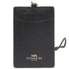 Coach F57311 IMBLK Card Case, COACH Outlet Cross Grain Leather
