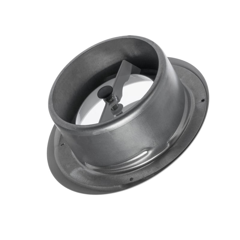 Diameter 160 mm, white plate valve, stainless steel exhaust valve,
