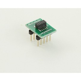 (Qty 2) Proto-Advantage DR127D254P10F Dual Row 1.27mm Pitch 10-Pin Female Header to DIP-10 Adapter