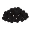 Pompons, 60 Stück, Ã˜ 15mm Schwarz
