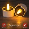 HL Solar Tea Lights, 8PCS Outdoor Waterproof Flameless Candles, Dusk