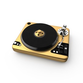 Turntable Weight for LP Vinyl,Zinc Alloy Record Disc Stabilizer,3”x1.26” Record Weight Clamp,High Precision for Player,CD Player (Gold)