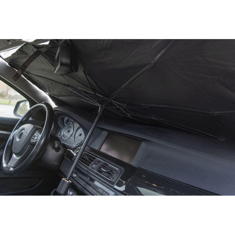 cartrend Auto-Sonnenschirm, Sonnenschutz zur Anbringung an der Innenseite der Frontscheibe,