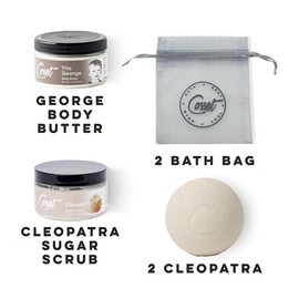 Cosset Bath Bomb - Skin Care Gift Box Bubble Bath Bombs for Women - Nourishing and Healing Skin Care - Moisturizes Dry Skin - 4pcs with 2 Bath Bags