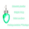 Christmas Party Green Bulb Earrings,Luminous Earrings Plastic,Creative Design Lovable Atmosphere