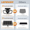 LEPOWER 1600LM Solar Security Lights, Motion Sensor Outdoor Light IP65