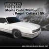 G-PLUS Speaker Kick Panel Set Compatible with Chevy Monte Carlo