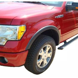 AutoRestylers Factory Style Smooth Black Fender Flares Fits 2009-2014 Ford F-150