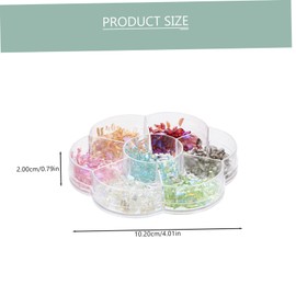 Healeved Nail Art Crystal Rhinestones Kit Mixed Flat Back Shapes for Nail Decorations Multi Gems Floral Box for Beginners and Professionals