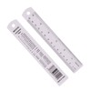 PATIKIL 15cm/6" Metal Ruler, 2 Pack Aluminum Alloy Rulers with