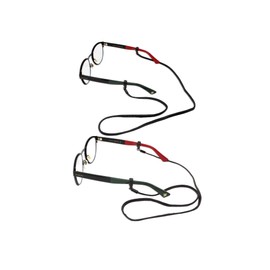 Peeper Keepers Eyeglass Retainer, Leather Sunglass Unisex Holder, Black and Brown, 2pk mix