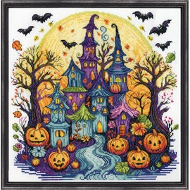 Design Works Crafts Inc. Spooky Village Counted Cross Stitch Kit