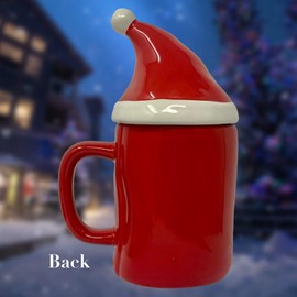 Rae Dunn By Magenta JINGLE BELLS Mug With Santa Hat