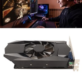 Fockety Graphics Card, HD7670 4GB GDDR5 128Bit 480 Stream Processor Unit PCI Express X16 2.1 Graphics Card Slot Video Graphics Card Low Noise Fan Aluminium Alloy Gaming Graphics Card for PC